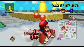 Mario Kart Wii (Dolphin Wii) Battle Gameplay With All Courses