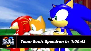 Sonic Heroes - Team Sonic Speedrun in 1:00:43 (IGT)