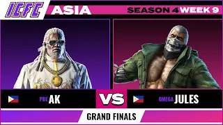 AK (Leroy) vs Jules (Bryan) Grand Finals - ICFC Tekken Asia Season 4 Week 9