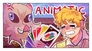 Zenitsu and Inosuke trying to play UNO | Kimetsu no Yaiba Animatic