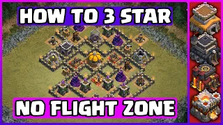 How To 3 Star No Flight Zone Clash of Clans | No Flight Zone COC | In Hindi