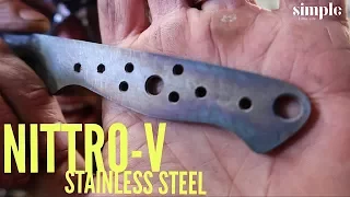 Heat treating Nittro V - knife maker's vlog