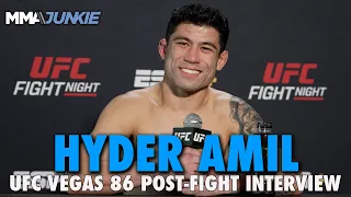 Hyder Amil Was 'Nervous' About Debut After Multiple Opponent Changes | UFC Fight Night 236
