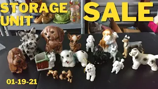 1-19-21 Storage Unit Sale- Dog Figurine Sale