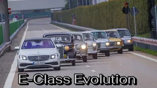 Evolution of Mercedes Benz E-Class from 1953 to 2024