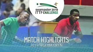 Jamiu Ayanwale vs Christian Mbongia | 2019 ITTF Nigeria Open Highlights (U21 Group)
