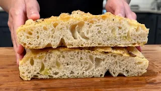 Garlic Focaccia (90% Hydration) | Easy Recipe That Anyone Can Make!!