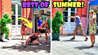 She fell to the ground in fear!!! Best Scare Compilation of Bushman Prank!