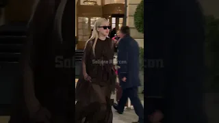 Rosé 로제 of Blackpink 블랙핑크 on their way to the Saint Laurent women’s winter 24 show at Paris