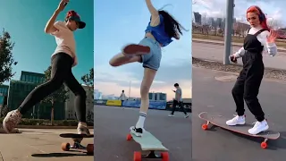 롱보드 Longboard Dancing Aesthetic Fashion Girl - TikTok [抖音] Douyin Compilation Part 3