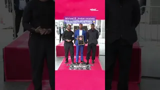 Michael B. Jordan receives star on Hollywood Walk of Fame #shorts