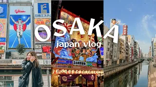 Osaka Japan vlog 🇯🇵 | riding shinkansen, dotonbori, good food at kuromon, shinsekai night views