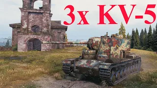 3x KV-5: Khi Quá Khứ gặp Hiện Tại | World of tanks