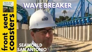Wave Breaker Hard Hat Tour - New Roller Coaster Coming To SeaWorld San Antonio in Summer 2017