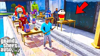 Franklin New Tusion class Asking Question & Answers to Shinchan & Pinchan & Doraemon In GTA 5