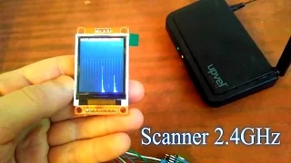 Сканер 2.4GHZ nrf24l01,bluetooth,wifi (Arduino,1.8 TFT LCD Display module ST7735S 128x160)