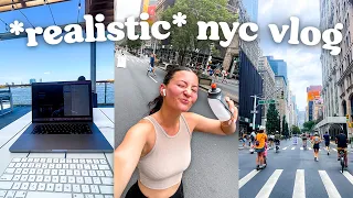 a realistic & productive new york city vlog (half marathon training & working 9-5)