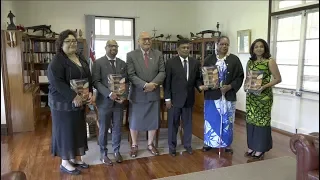 Fijian President receives annual reports from the Fiji Human Rights