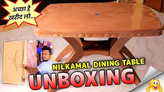 Nilkamal Dining Table Unboxing || Nilkamal dining table with 4 chairs || Best Plastic Dining Table