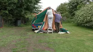 Erecting a Raclet Solena and awning
