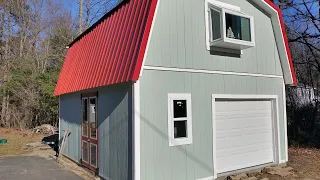 Building a Kit Garage with no Construction Experience (Best Barns West Virginia 16x20)