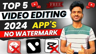 Top 5 video editing app for android | No watermark | 5 best video editing app | 2024