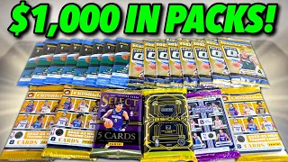 I built the BEST lineup of RANDOM BASKETBALL PACKS for $1,000! 🔥