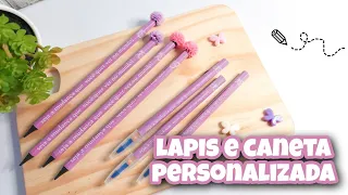 COMO FAZER LAPIS E CANETA PERSONALIZADA - PASSO A PASSO