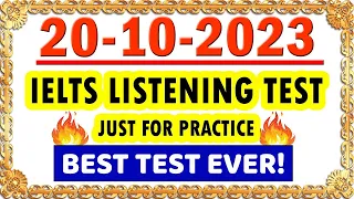 IELTS Listening Practice Test 2023 with Answers | 20.10.2023