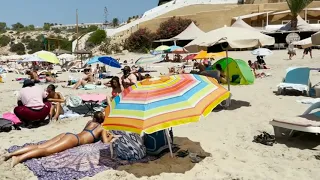 #Spain #Beach #4k//#Cala Comte&#Cala Tarida #Walking beach September