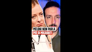 Giorgia Meloni non parla più di migranti.