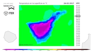 Tenerife Temperature forecast: 2017-02-23