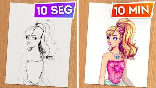 TRUQUES DE DESENHO COLORIDO E TÉCNICAS FÁCEIS DE PINTURA || Truques de arte criativa por 123GO Like!