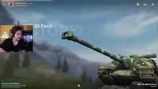 ЛУЧШИЙ БОЙ ГЛАФИ НА ШТУРМОВОЙ ПТ САУ ● AMX 50 FOCH В 2023 ● WoT Blitz