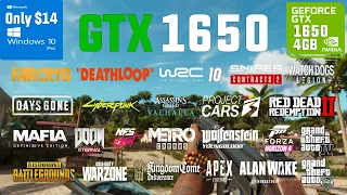 GTX 1650 4GB Test in 30 Games in 2021