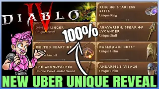 Diablo 4 - Get Your Uber Unique NOW - Drop Chance REVEALED - All Uber Uniques Power Ranking Guide!