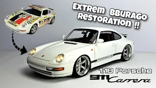Bburago 1/18 Porsche 911 Carrera (993) Extreme Restoration