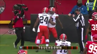 Baker Mayfield connects with Jarvis Landry on touchdown pass Browns Vs Chiefs