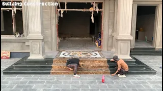 Construction Techniques To Install Stone Steps On The Most Beautiful And Modern Porch