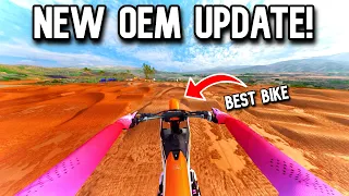 FIRST LOOK AT THE NEW OEM UPDATE IN MX BIKES!