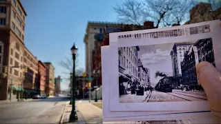 Trains went through downtown- Comparing 100 year old photos in Syracuse NY