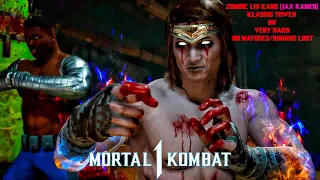 Mortal Kombat 1 - Zombie Liu Kang (MK3 Jax Kameo) Klassic Tower On Very Hard No Matches/Rounds Lost