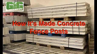 Inside A Concrete Fence Post Plant! (The Making of a Concrete Post)