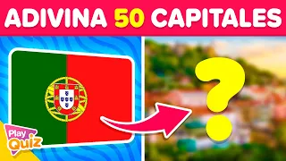 Guess the Capital of 50 Countries 🌏🧠🤔 NO OPTIONS | Geography Quiz | PlayQuiz Trivia Challenge