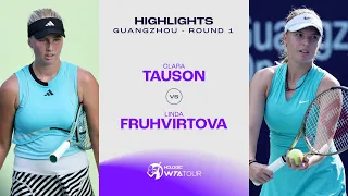 Clara Tauson vs. Linda Fruhvirtova | 2023 Guangzhou Round 1 | WTA Match Highlights