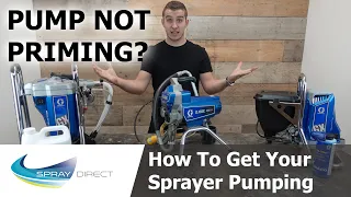 How to get Your Sprayer Pumping - Pump Not Priming?