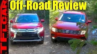 2018 Mitsubishi Outlander vs VW Tiguan vs Gold Mine Hill Off-Road Review