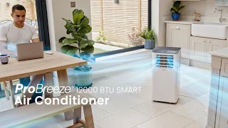 Pro Breeze 12,000 BTU 3-in-1 Portable Air Conditioner with Smart App Control