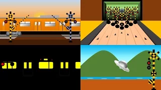 踏切ミニアニメ（４本立て） | railroad crossing Videos