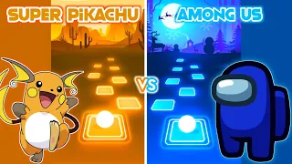 Super Pikachu VS Among Us - Tiles Hop EDM Rush